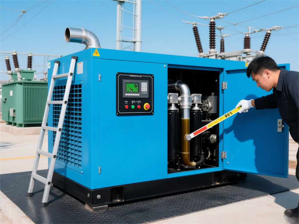 What is the normal temperature of a generator?